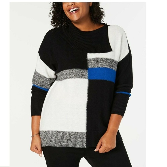 Style & Co. Sweaters - Style&CO 2X Sea Captain Colorblock Sweater AI10